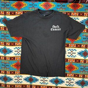 FxxC Cancer Foundation Graphic T-Shirt Supporter Tee Skull‎ Bones Medium